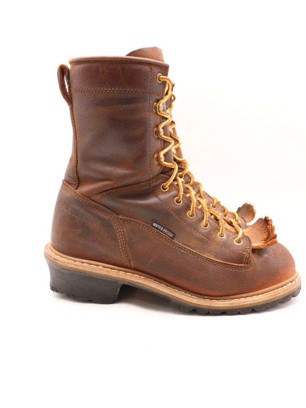 Carolina Spruce 8 Men's 10.5 D Brown Leather steel Toe Waterproof Work Boots